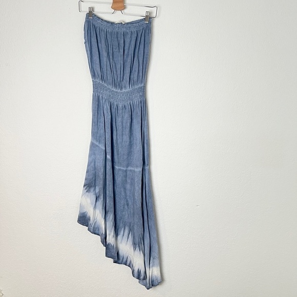 Storia Tie Dye Strapless Midi Dress - Picture 3 of 7